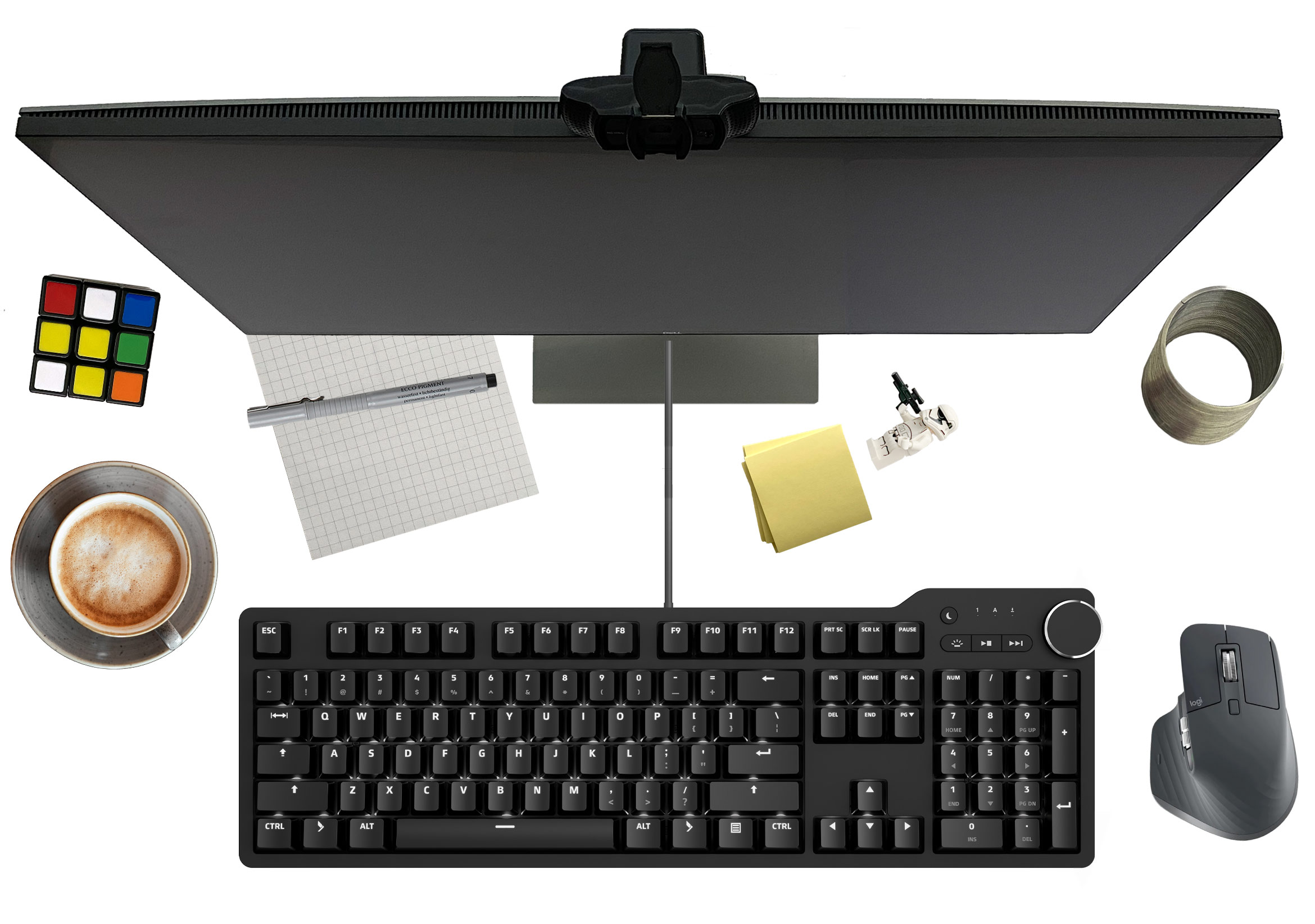 Das Keyboard 6 Professional with desk
