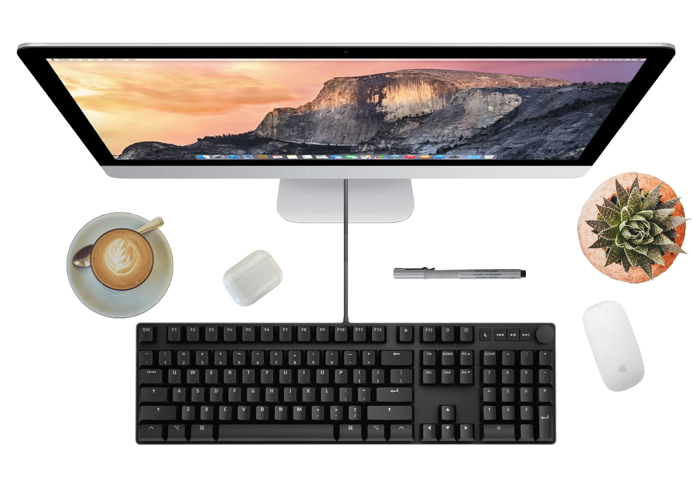 Das Keyboard MacTigr with desk