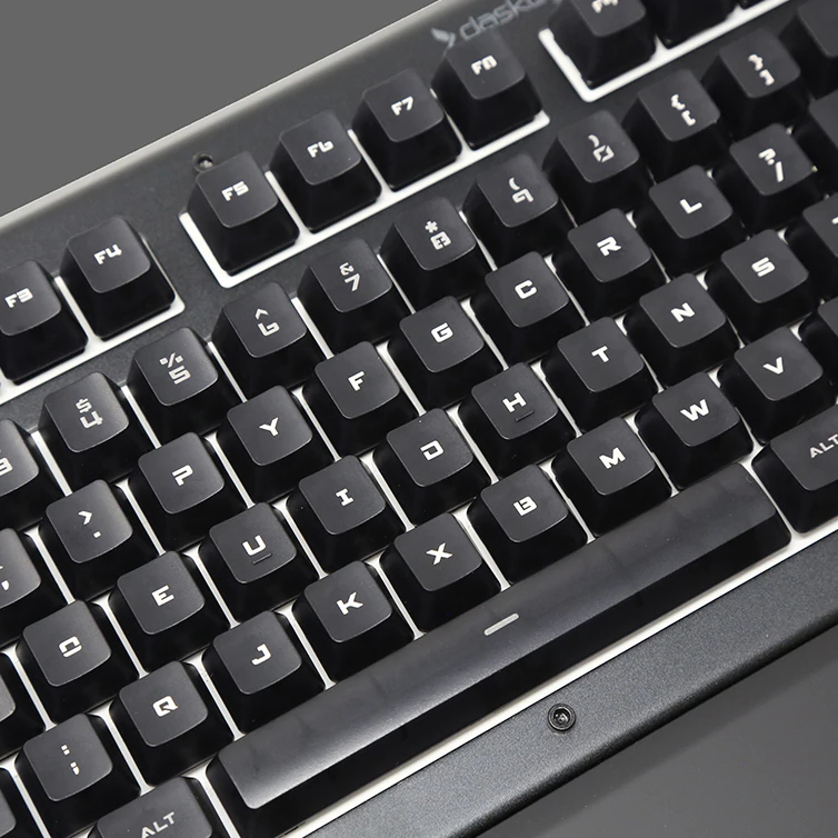 DAS KEYBOARD MODERN FONT DVORAK RGB KEYCAP SET FOR GAMMA ZULU SWITCHES (TRANSLUCENT)